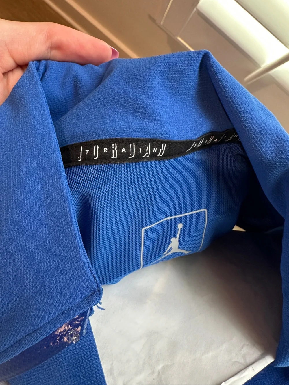 Jordan Royal Blue Sleeveless Pullover with Team Crest